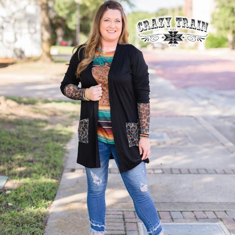 THE LARAMIE CARDIGAN * LEOPARD